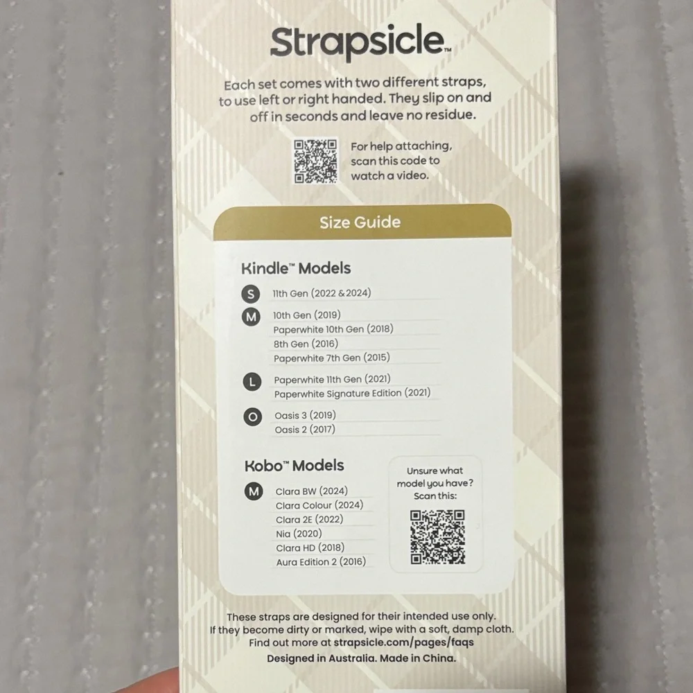 Strapsicle Silicone Kindle Straps